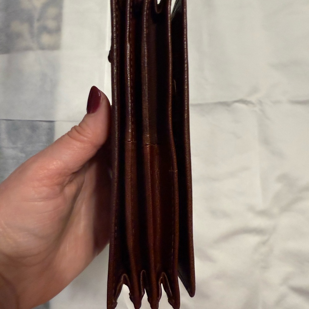 NWT Spikes & Sparrow Brown Leather Wallet - Picture 10 of 16